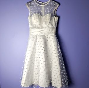 White polka dot lolita sleeveless dress